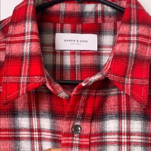 Ovadia & Sons Flannel Plaid Button Down Shirt M